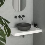 Раковина Ravak UNI 400 B Slim D400x125mm Anthracite XJX03140000