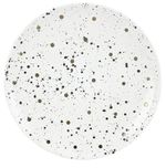 Тарелка Promstore 51364 Тарелка десертная 20.5cm Metallic Speckle Bulina, alba