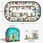 Puzzle în valiză „Maratonul maimuței”, 102 elem. Mideer