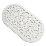 Covoraș de baie Bisk 06761 antiderapant, 68x39, alb, GRENADA