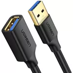 Кабель для IT Ugreen 30127 USB 3.0 Extension Male Cable 3m | US129, Black