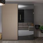 Шкаф Bayro Top line Napoli 2300x2300x580 серый камень, купе (604808)