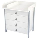 Comoda de infășat Ingvart 90017041-3 Scandi Alb/Gri