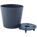 Ghiveci pentru flori Aleana 115090 cu insertie Fiujin d30x28.5 cm, granit