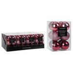 Новогодний декор Promstore 51412 Набор шаров 12x60mm Dark Pink в коробке