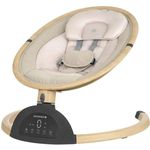 Детское кресло-качалка Kikka Boo 31005010091 Leagan electric Ashlee 2025 Beige