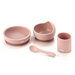Набор посуды из силикона Jane для детей Розовый