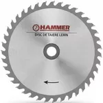 Disc de tăiere Hammer 40828 p/u taierea lemnului, d250x30mm, 40dinti