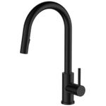 Смеситель кухонный SanDonna Смеситель Amelia, черный (VOR82164)