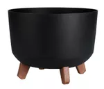 Цветочный горшок ProGarden 57466 Ghiveci pentru flori cu picioare, D29cm, H17cm, antracit