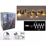 Ghirlandă Excellent Houseware 56484 Luminite de Craciun Fir-cascada 1410 LED (1000/410) 10m timer alb-cald