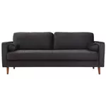 Canapea Trendy Roma Negru, 90x70x215cm (3 locuri)