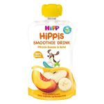 Smoothie din piersici, banane și mere Hippis (12+ luni), 120ml