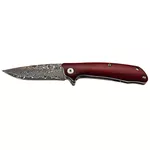 Cuțit turistic Puma Solingen 7311511 TEC damascus one-hand sandal wood clip Kernlage 8Cr13 + 33-Lagen Damast