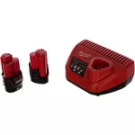 Încărcătoare și Acumulatoare Milwaukee 4933451902 M12NRG-302 Set de acumulatoare 12V 3.0 Ah x2 si incarcator