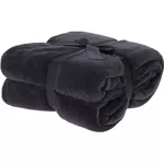 Textile de casă H&S 56410 Patura 180x230cm, fleece, negru