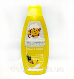 Детский гель для душа + шампунь Forea For Kids Shower & Shampoo 500ml