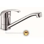 Смеситель кухонный Silvera Baterie pentru bucatarie cu pipa Clasic, lunga, crom, Silvera, Moderna