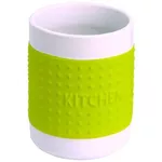 Suport tacâmuri Bisk 07874 cauciuc, galben. (ceramica)