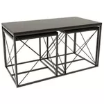 Măsuţă cafea Trendy Defne, Antracit, set