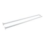 Карниз для ванной Hydro S 0530015 Bara de colt pentru perdea dus, inox , alba
