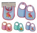 Слюнявчики Promstore 56359 Set bavete pentru bebelusi 2buc, bumbac
