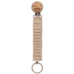 Пустышка BIBS 9440245 Lantisor clip tricotat pentru suzeta Vanilla