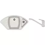 Мойка кухонная со смесителем Dr.Gans Gabi + SanDonna F 1066 gri