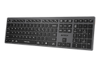 Wireless Keyboard A4Tech FBX50C, Ultra-slim, Scissor Switch, 300mAh, Type-C, BT/2.4, Grey