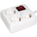 Prelungitor electric IEK U-S03K-intr.3 locuri 2Р+PЕ/3 metri 3х1mm2 16А/250 / WYP30-16-03-03-ZK-N