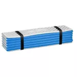 Saltea camping Nils NC17103 Camp XPE 195cm cu strat de aluminiu, albastră