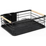 Сушка для посуды Florina 5S2211 Loft, metal/lemn 44x32x12cm