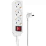 Prelungitor electric Hama 137322 Power Strip, 3-Way, with Switch, 1.4 m, white