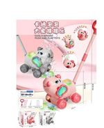 Jucarie de tras și împins Richi (72012) Jucarie cu bule de sapun, lumini