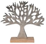 Декор Promstore 56392 Suvenir de birou Copac 27x25cm, argintiu, metal