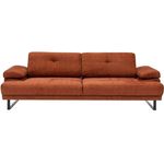 Canapea Trendy Mustang Portocaliu 99x83x239cm, extensibila (3 locuri)