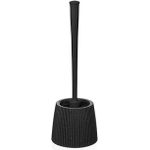 Perie WC Бытпласт 55668 Econova Velvet 12.8x12.8x37cm, granit negru