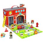 Игрушка Tooky Toy R25 /16 (48111) Коробка с деревянными фигурками Пожарных TY203