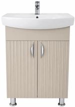 Dulap pentru lavoar Mashtab 12466 Aqua (CL) cu 2 uși 600x370x850 Bej mat