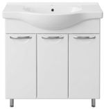 Dulap pentru lavoar Mashtab 11426 Delfin cu 3 usi 80cm Alb
