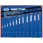 Cheie fixă King Tony 1712MRN01 ключи накидные 75 град 6-32мм 12 пр. (Tetron)