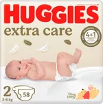 Подгузники Huggies Extra Care Jumbo  2  (3-6 kg)  58 шт