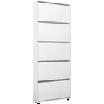 Полка для обуви Mobildor-Lux Leo Slim 70x16x203H cm White
