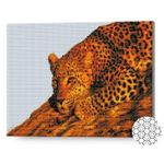 Tablou pe numere Art Gallery GA79017 Mozaic cu diamante 40x50cm Leopard