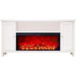 Камин электрический ArtFlame Mozart & Tasmania, 750x1500x300 mm, Alb