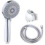 Набор для душа Hydro S Aquafix 16 cu 3 funcții + furtun inox 1.5m, cromat (0103233)