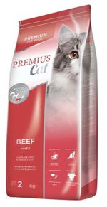 Hrană pentru animale de companie Fitmin Premius cat Beef 2 kg