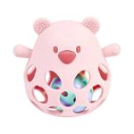 Zornăitoare Nattou 873123 Bear rattle en ball pink