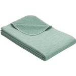 Textile de casă Ibena 2163/730 Jacquard Baumwolldecke Lausanne GOTS Petrol