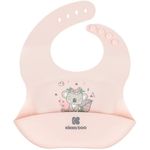 Bavețică Kikka Boo 31303030025 Baveta din silicon Savanna Friends Pink